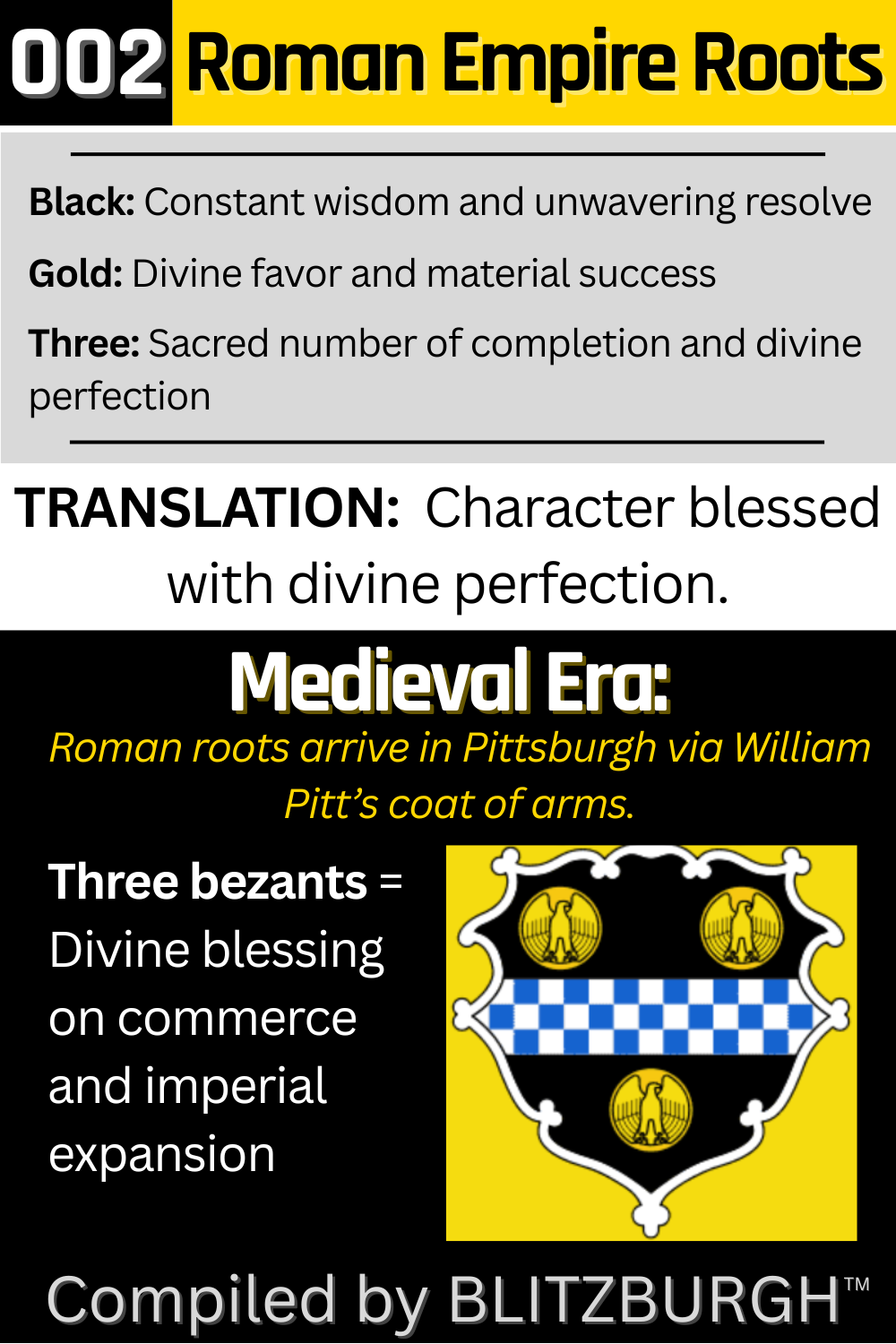 Medieval Era - William Pitt Coat of Arms