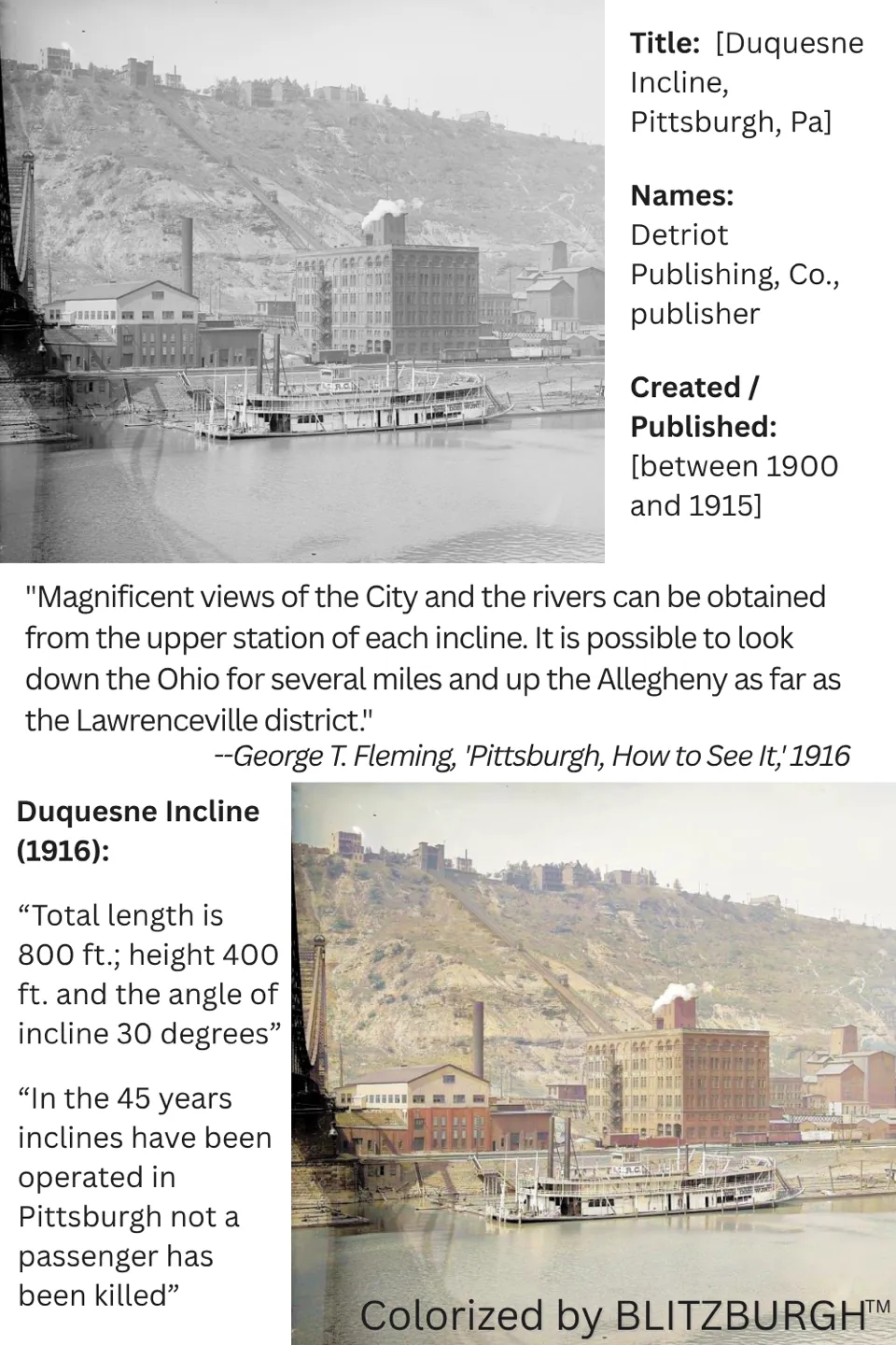 Duquesne Incline Pittsburgh