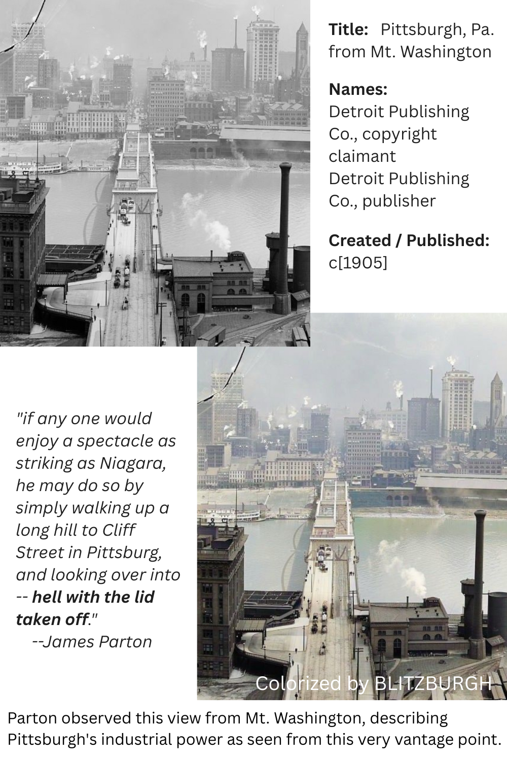 Pittsburgh from Mt. Washington 1905