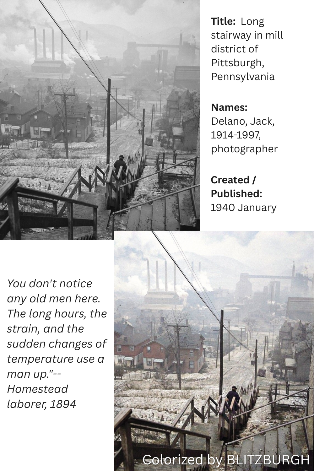 Mill District Stairway Pittsburgh