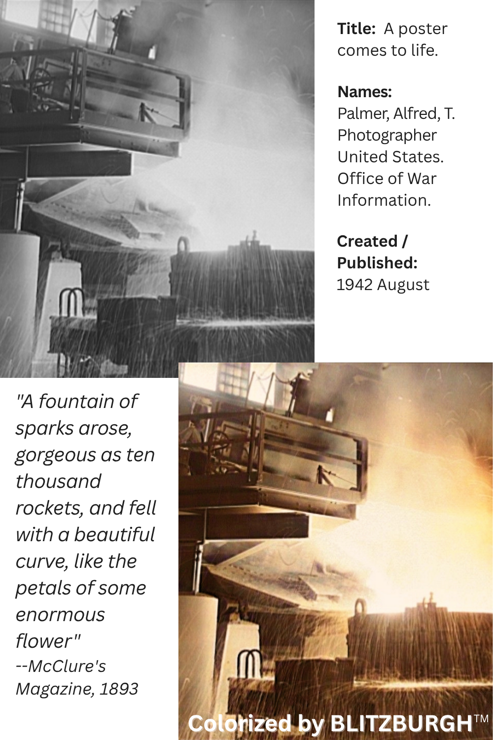 Fountain of Sparks Steel Mill